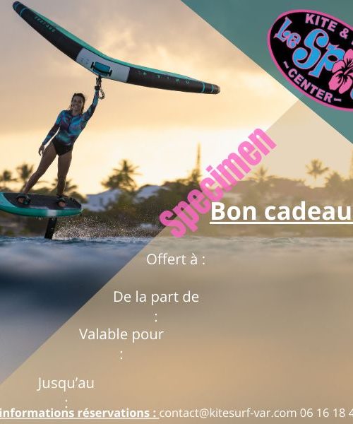 Bon cadeau carte 3 Cours de Wing Foil