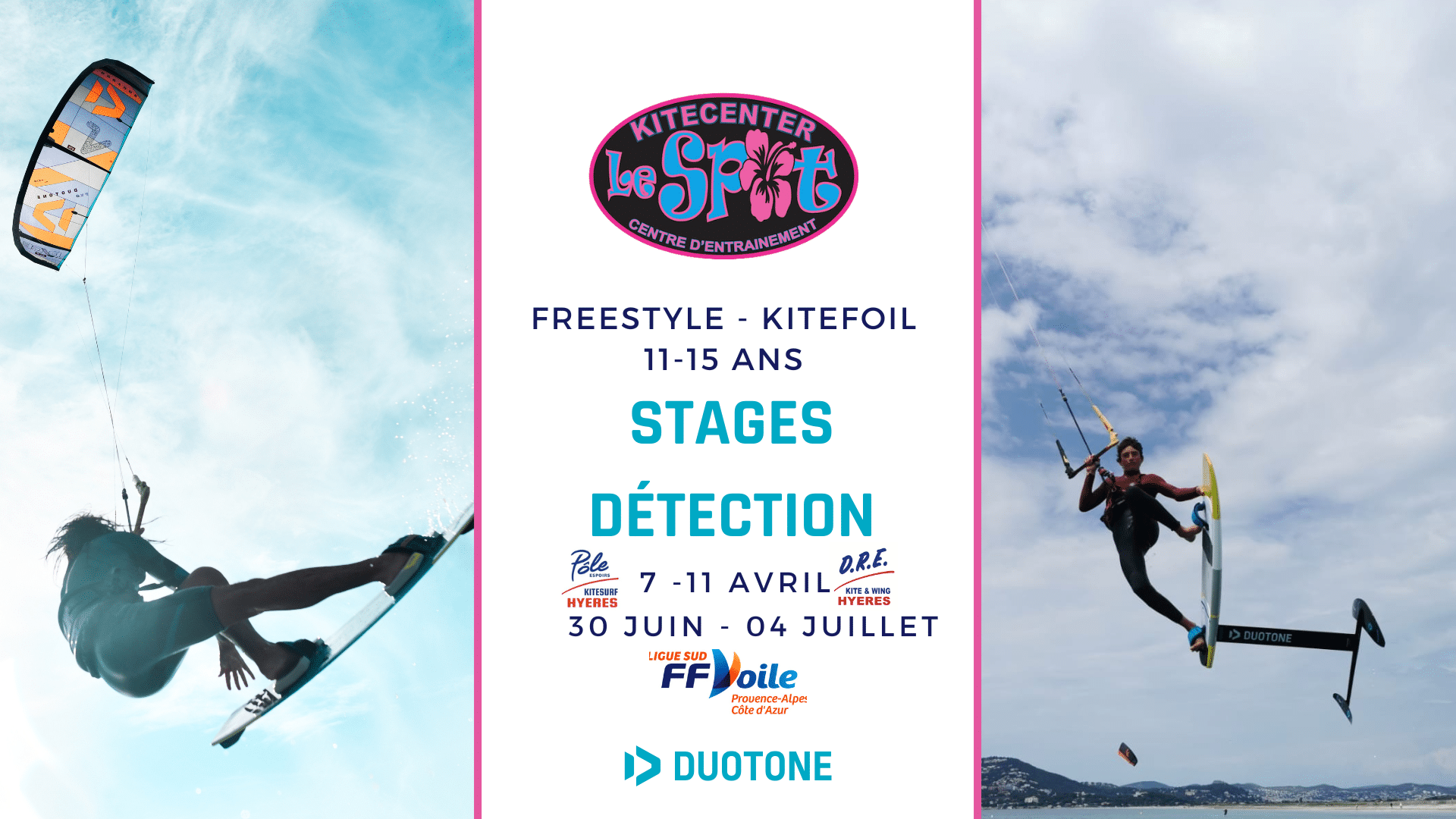 Stages détections kitesurf freestyme kitefoil Facebook Événement Couverture